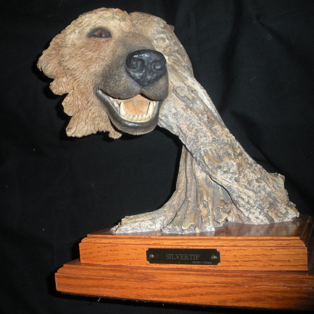 Silvertip Bear Figurine